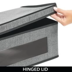 MDesign Soft Fabric Closet Storage Organizer Box -Cozy Living Deals Store GUEST b10cbde8 b716 4b66 adca 9d68bb70c28f