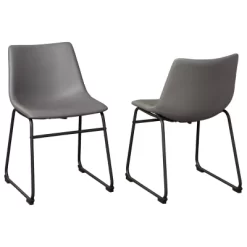 Set Of 2 Centiar Dining Upholstered Side Chairs Gray - Signature Design By Ashley
