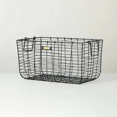 Wire Storage Basket Black - Hearth & Hand With Magnolia 6 Wire Storage Basket Black - Hearth & Hand With Magnolia - Image 6