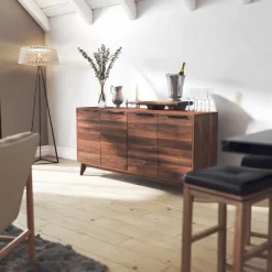 Emma And Oliver Dark Walnut Mid-Century Modern Buffet/TV Stand With Soft Close Doors & Shelving 5 Emma And Oliver Dark Walnut Mid-Century Modern Buffet/TV Stand With Soft Close Doors & Shelving -Cozy Living Deals Store GUEST b23e3706 5be7 4d0a b88c 610410c16218