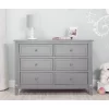 Sorelle Berkley 6 Drawer Double Dresser - Gray