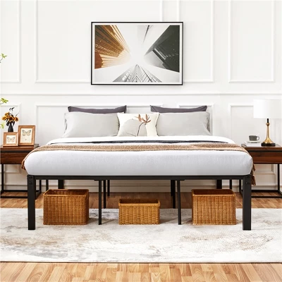 Yaheetech Metal Platform Bed Frame With Heavy Duty Steel Slat Support 2 Yaheetech Metal Platform Bed Frame With Heavy Duty Steel Slat Support - Image 2