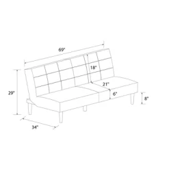 Bowie Upholstered Futon - Room & Joy 23 Bowie Upholstered Futon - Room & Joy -Cozy Living Deals Store GUEST b47d8c3d 4ff2 41ac ad4d ae7ed6219b5d