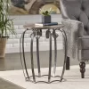 Wiers Modern Industrial Handcrafted Mango Wood Side Table Gray/Black - Christopher Knight Home