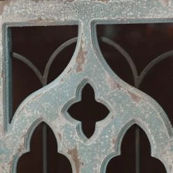 LuxenHome Distressed White And Gray Wood 1-Door Storage Wine Cabinet -Cozy Living Deals Store GUEST b52b58a6 7f7a 4027 9b00 f0dcbe943d22