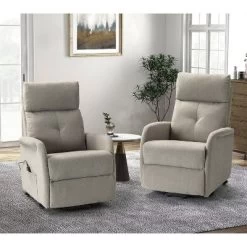 Set Of 2 Gina Mid-century Power Remote Recliner With Metal Base | ARTFUL LIVING DESIGN -Cozy Living Deals Store GUEST b5b32bd8 0b9c 49ee a0ea 765908044120