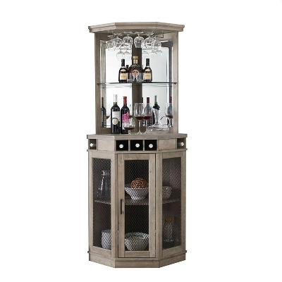 Corner Bar Unit With Mesh Doors - Home Source 7 Corner Bar Unit With Mesh Doors - Home Source - Image 7