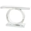 Glam Glass Console Table Silver - Olivia & May
