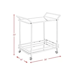 Palermo Bar Cart Chrome - Picket House Furnishings -Cozy Living Deals Store GUEST b6187aa8 fff7 4b3c 9af0 0bf9ab508980