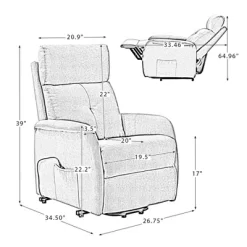 Set Of 2 Gina Mid-century Power Remote Recliner With Metal Base | ARTFUL LIVING DESIGN -Cozy Living Deals Store GUEST b627bffb 986f 48fb 85af d90f43f52ca5