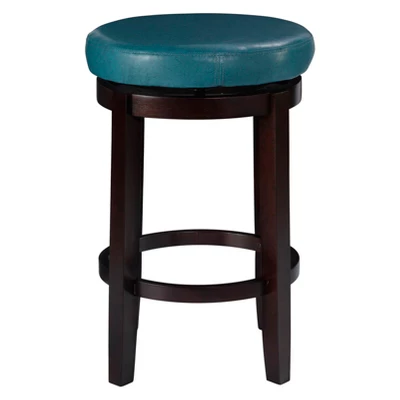 Maya Swivel Backless Counter Height Barstool - Linon 1 Maya Swivel Backless Counter Height Barstool - Linon
