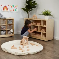 ECR4Kids Mobile Block Storage Cart, 38in, Classroom Furniture, Natural -Cozy Living Deals Store GUEST b661f421 fe50 4299 a043 140f9445715a