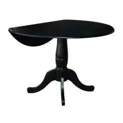 Davidson Round Dual Drop Leaf Pedestal Table Black - International Concepts 14 Davidson Round Dual Drop Leaf Pedestal Table Black - International Concepts -Cozy Living Deals Store GUEST b692d8a5 3d9a 4d68 89b6 45d6b131c326