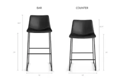 Inmod Kent Counter Stool (Set Of 2)