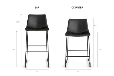 Inmod Kent Counter Stool (Set Of 2) 1 Inmod Kent Counter Stool (Set Of 2)