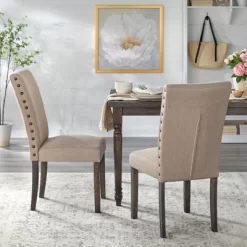 6pc Burntwood Parson Dining Set With Bench Weathered Gray - Buylateral 12 6pc Burntwood Parson Dining Set With Bench Weathered Gray - Buylateral -Cozy Living Deals Store GUEST b6db025e 6a6b 4861 9232 d18c377c99eb
