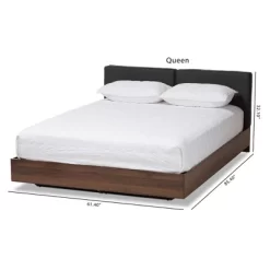 Queen Iselin Finished Storage Platform Bed Dark Gray/Walnut Brown - Baxton Studio 8 Queen Iselin Finished Storage Platform Bed Dark Gray/Walnut Brown - Baxton Studio -Cozy Living Deals Store GUEST b77a69f8 63d2 44ed 8497 c32b00d96917