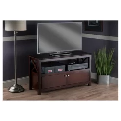 Xola TV Stand For TVs Up To 40" Dark Brown - Winsome -Cozy Living Deals Store GUEST b7a48ef0 3a33 4068 82d4 2701a900ca25