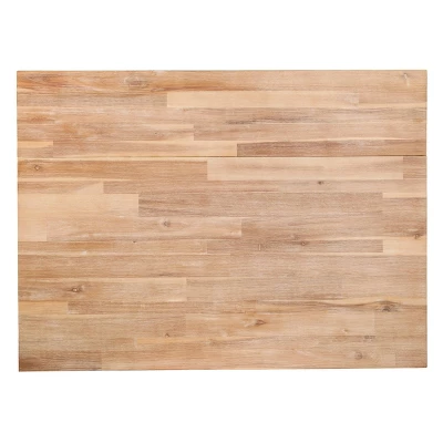 Nashhex Expandable Freestanding Kitchen Island Black/Natural - Aiden Lane 7 Nashhex Expandable Freestanding Kitchen Island Black/Natural - Aiden Lane - Image 7