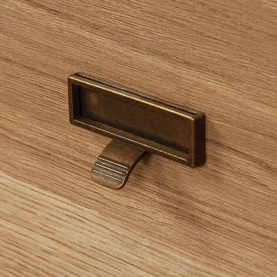 Trestle 1 Drawer Night Stand Timber Oak - Sauder 3 Trestle 1 Drawer Night Stand Timber Oak - Sauder - Image 3