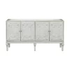 Lindos 4 Door Credenza White - Treasure Trove Accents