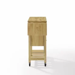 Bristol Double Drop Leaf Kitchen Cart Natural - Crosley -Cozy Living Deals Store GUEST b8c1b51a 2d18 4315 b7b6 a56b18ad6398