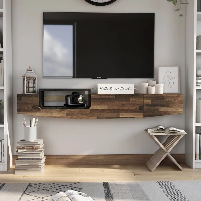 Tarper Floating TV Stand For TVs Up To 70" - MiBasics 2 Tarper Floating TV Stand For TVs Up To 70" - MiBasics - Image 2