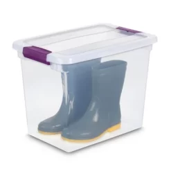 Sterilite ClearView 27 Quart Multipurpose Plastic Stacking Storage Container Tote With Secure Latching Lid For Household Organization, 24 Pack -Cozy Living Deals Store GUEST ba089c1c 5aea 420e 9057 21836e39b8c7