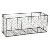 DII Chicken Wire Vintage Industrial Rustic Farmhouse Wall Medium Storage Basket For Plants, Towels, Food, And More, Gray (2 Pack)