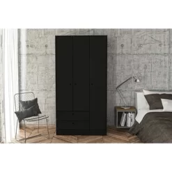 Denmark 3 Door And 2 Drawer Wardrobe - Chique -Cozy Living Deals Store GUEST ba9cff78 9259 4b71 a30d 2e798c7f5709