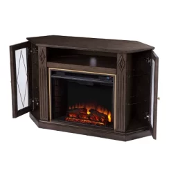 Stonstian Fireplace With Media Storage Brown/Gold - Aiden Lane -Cozy Living Deals Store GUEST bac57673 1a84 4ff7 b05d 9ac0be7cc87a