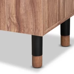 2 Door Valina Wood Entryway Shoe Storage Cabinet Brown - Baxton Studio -Cozy Living Deals Store GUEST bb071a5b d241 46d0 94f4 4966e91737f3