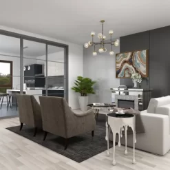 Contemporary Aluminum Melting Accent Table - Olivia & May -Cozy Living Deals Store GUEST bb18d7e7 bbcb 4e6f 8fac 96c5d4a588c8