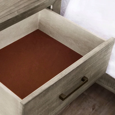 3pc Aurora Mid-Century Bedroom Set Gray - Abbyson Living 9 3pc Aurora Mid-Century Bedroom Set Gray - Abbyson Living - Image 9