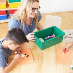 ECR4Kids Cubby Storage Bin With Non-Snap Lid, Plastic Conatiner, 10-Pack -Cozy Living Deals Store GUEST bc046dd8 6ab2 450d 886f f3a7966c346d