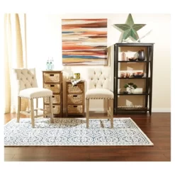 2pk 24" Preston Counter Height Barstool Burlap - OSP Home Furnishings -Cozy Living Deals Store GUEST bc0ebe89 c35f 40f9 9b5e 9697a294ac0b