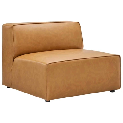 Mingle Vegan Leather Armless Chair - Modway 8 Mingle Vegan Leather Armless Chair - Modway - Image 8