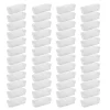 Sterilite 13538608 Narrow Storage Trays With Sturdy Banded Rim And Textured Bottom For Desktop And Drawer Organizing, Clear (48 Pack)