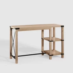 Rustic Farmhouse Metal X Kitchen Island With Shelves - Saracina Home -Cozy Living Deals Store GUEST bc518832 710f 4770 989b 5c9d5ab59a90