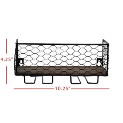 Two Bottle Black Wire Metal Wall Mount Wine Rack - Foreside Home & Garden -Cozy Living Deals Store GUEST bc7ab71f 1999 467b a91a d74131e2e5c1