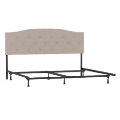 King/California King Provence Upholstered Arch Adjustable Tufted Headboard With Frame Linen Fabric - Hillsdale Furniture -Cozy Living Deals Store GUEST bcc73e71 83f9 4f6e 93ad 3b31772f697a