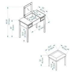 Butterfly Vanity And Stool - Linon 30 Butterfly Vanity And Stool - Linon -Cozy Living Deals Store GUEST bcc9439e 57c4 4694 aeed c13a2c407e5f