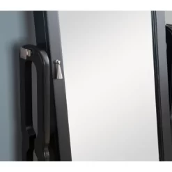 Lola Cheval Mirror/Jewelry Wardrobe Black - Powell Company -Cozy Living Deals Store GUEST bd023b6a 8099 49e2 99e7 f646a7091120