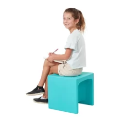 ECR4Kids Tri-Me Adaptable Kids Cube Chair, Indoor Outdoor Plastic, 3-in-1 Multipurpose Table/Seat -Cozy Living Deals Store GUEST bd1ab0c0 e563 4df4 86e5 460ebc61e76f