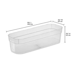 Sterilite 13538608 Narrow Storage Trays With Sturdy Banded Rim And Textured Bottom For Desktop And Drawer Organizing, Clear (24 Pack) -Cozy Living Deals Store GUEST bd1be34a bad1 4d98 8c94 c85e5756dca6