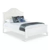 Isabella Youth Bed With Faux Leather Headboard Full White - Picket House Furnishings