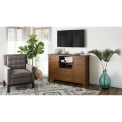 Tall Portland TV Stand For TVs Up To 60" Medium Saddle Brown - WyndenHall -Cozy Living Deals Store GUEST bd7f1f1d c98f 4043 ae98 59f8c06e87d1