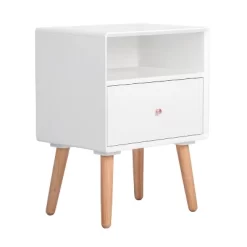 Lilou Side Table White - Adore Decor