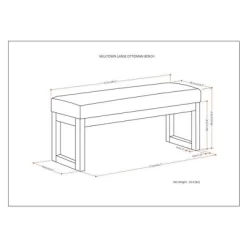 Large Madison Ottoman Bench - WyndenHall -Cozy Living Deals Store GUEST bd99d053 09a1 4269 9f79 882e462d4782