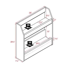 2 Tier Floating Wine And Liquor Rack Black - Prepac -Cozy Living Deals Store GUEST be488e6d a464 4a13 9a46 8f126e66dda7